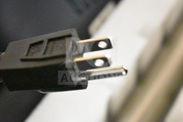 Brand new Avantco 928IBHD18 immersion blender, 18" heavy-duty, variable speed, 1 1/4 hp, 120V plug shown. Scratch and dent.