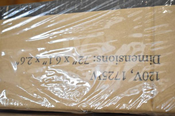 BRAND NEW Avantco 177SW72T 72" Strip Warmer, high wattage, on/off toggle controls, 120V, slightly scratched/dented.