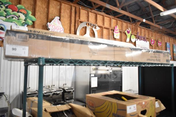 BRAND NEW SCRATCH AND DENT Avantco 177SW60INCP 60" strip warmer, high wattage, adjustable controls, 120V, boxed.