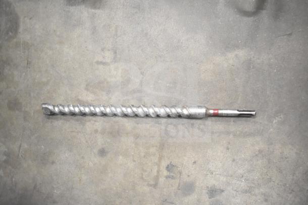 Drill bit from a DeWalt hard tool box set with Hilti tool, lightly used, ideal for concrete drilling tasks.