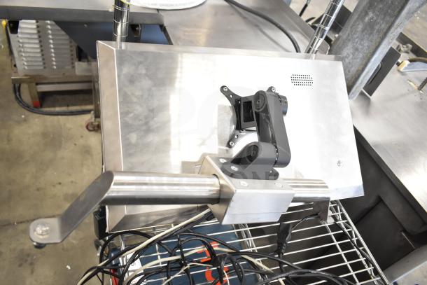 Three items including a Kitchen Armor monitor and Thin Client Mini PC, featuring a durable metal casing and mounting bracket. Cables included.