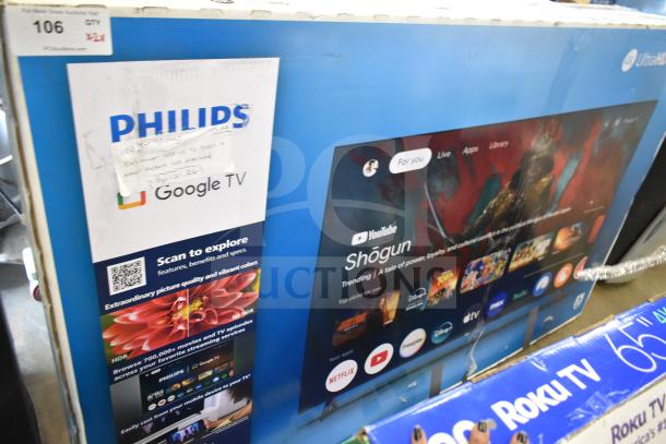 Original boxes for two TVs: Vizio 55" and Roku 65". Condition unverified. Buyer pick-up only.