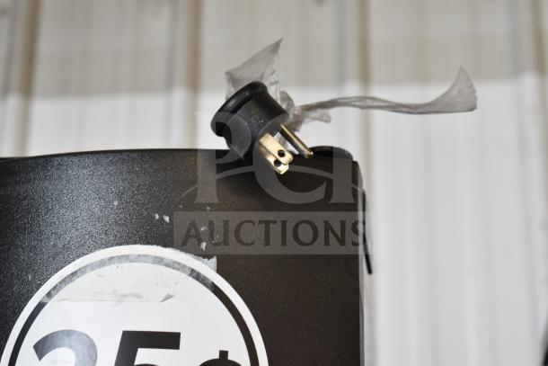 Crane 5800-4 vending machine, used, with bill acceptor, visible price sticker on exterior, 115 volts, 1 phase plug.