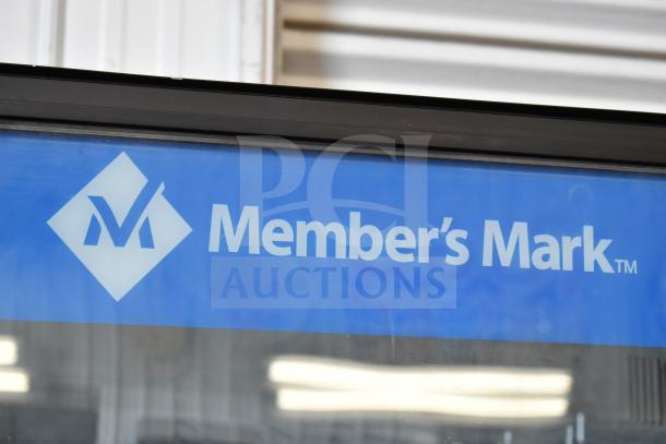 Crane 5800-4 vending machine for bottled drinks, with bill acceptor, 115V, 1 phase, commercial use, "Member's Mark" label.