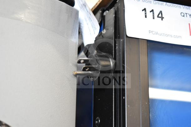 Crane 5800-4 commercial bottled drink vending machine. Features bill acceptor. Runs on 115 volts, 1 phase.