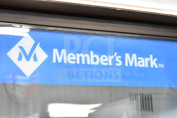 Crane 5800-4 commercial bottled drink vending machine with bill acceptor, 115 volts, 1 phase, features Member's Mark signage.