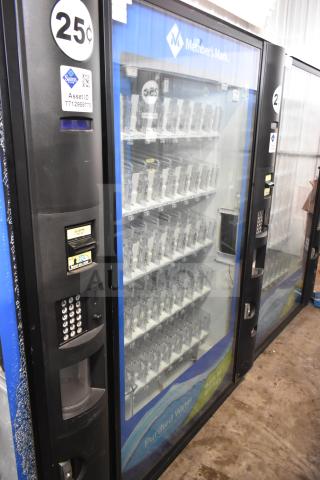 Crane 5800-4 vending machine, commercial, with bill acceptor, 115 volts, asset ID visible, used condition.