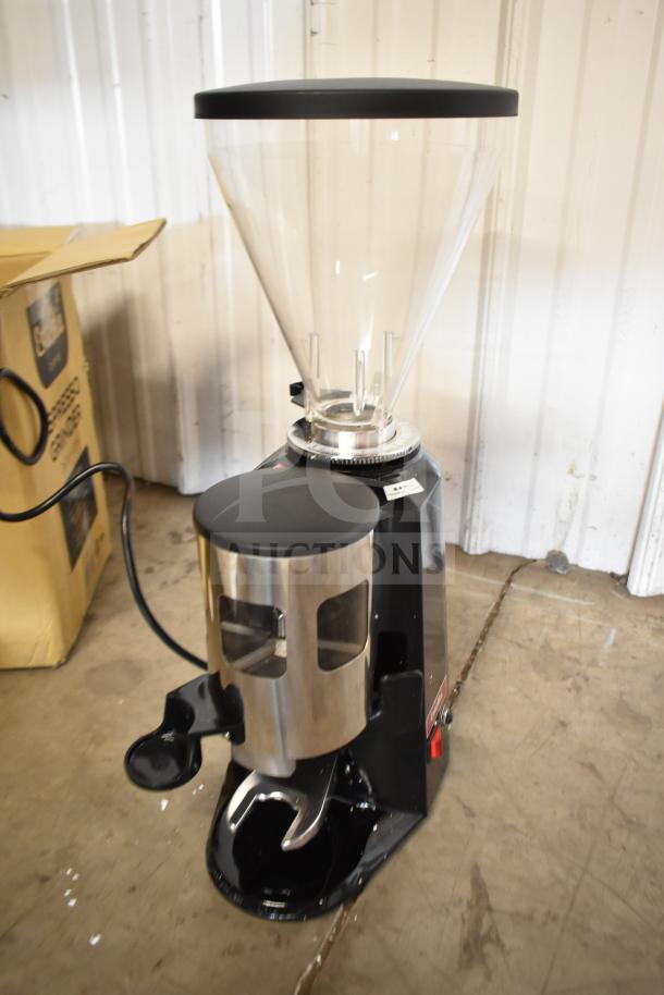 Brand new 2025 Estella 236ECEG26 countertop espresso grinder. Commercial-grade, minor scratches, 110/120V, 1-phase.