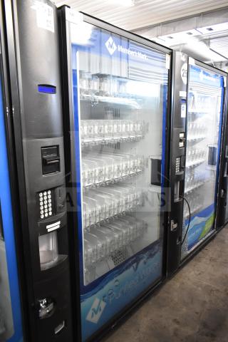 Crane 5800-4 commercial bottled drink vending machine with bill acceptor, 115 volts, 1 phase. Visible Member's Mark branding.