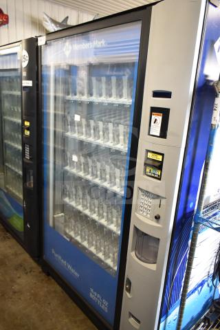 Crane 5800-4 vending machine with bill acceptor, commercial use, 115 volts, 1 phase, featuring bottle display.