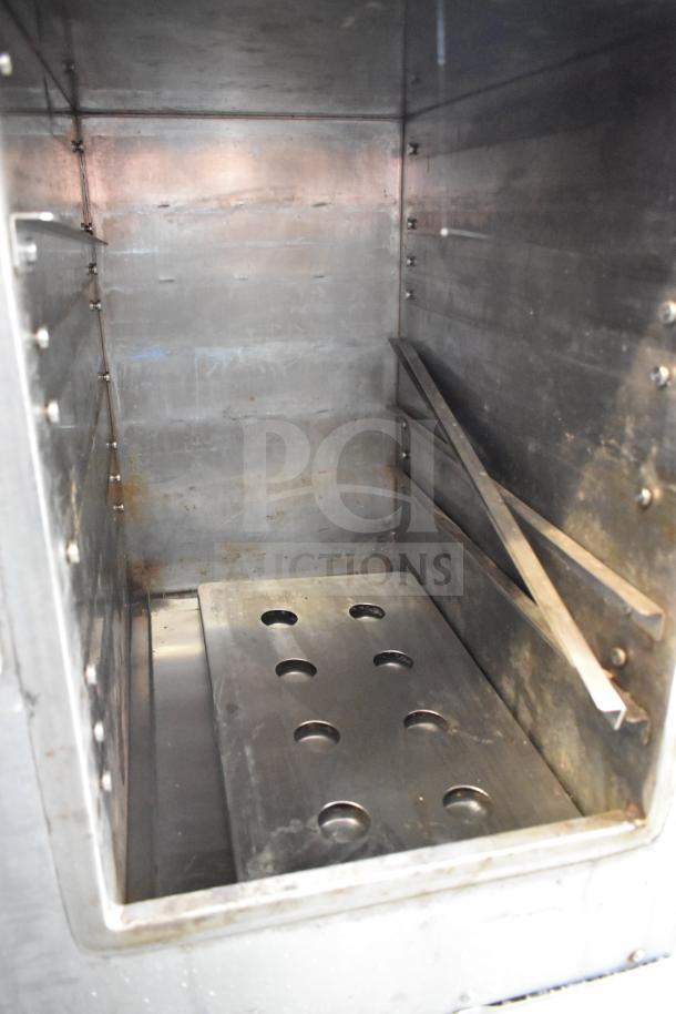 Commercial Electric Steam N Hold Cabinet, single compartment, 208/240V, stainless steel, used condition.