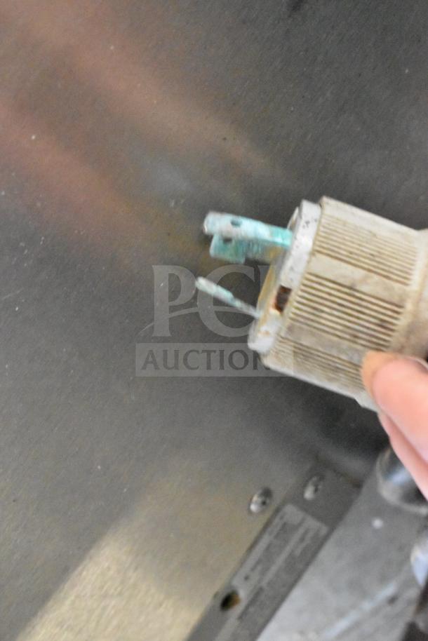 Commercial Electric Powered Steam N Hold Cabinet, single compartment, 208/240 volts, plug shown, used condition.