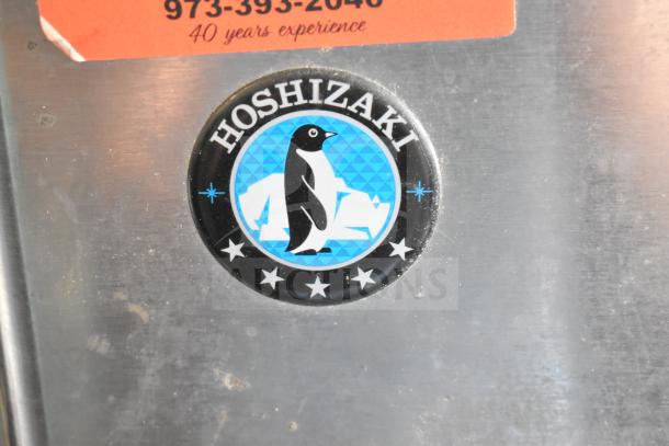 Hoshizaki KM-515MAJ commercial ice head on bin, stainless steel, branded logo, 115 volts, 1 phase, used condition.