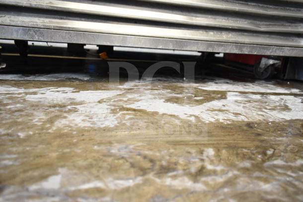 Kool It KBSF-2 commercial 2-door reach-in freezer with commercial casters, 115 volts, 1 phase, shown in used condition.