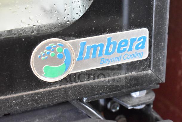 Imbera G319 commercial cooler. Features single door, 115 volts, 1 phase. Imbera logo visible.