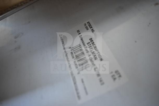 Steelman 50' Extension Cord label, showing stock number and product description.