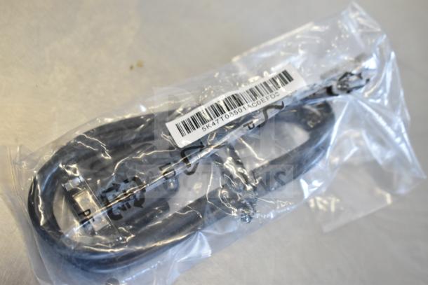 Nine various sealed cables with labels such as 5K47T08501AC0EFD3. Multipack; excellent condition.