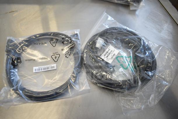 Nine cables including models 5KL1E03501HY1EUNE, 5K47T08501AC0EFD3, 3AA01019500 in sealed packages.