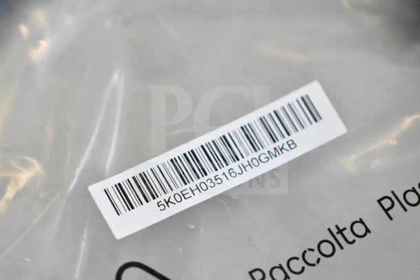 Plastic bag with barcode label "5K0EH03516JH0GMKB" for mixed cable lot, 9 types included.