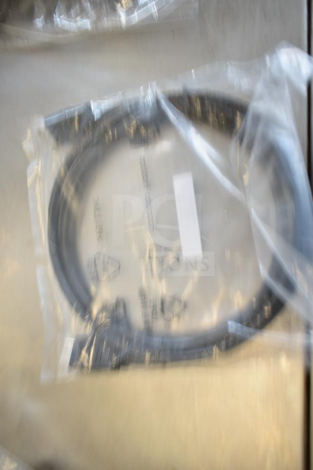 9 various cables include Belkin adapter and models 5K0EH03516JH0GLR7, 2EA247BW04DEO3L16FZ, new in packaging.