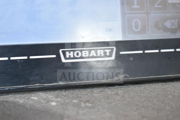 2017 Hobart HTi-LH26 countertop food portioning scale, tested and working. Displays Hobart logo.