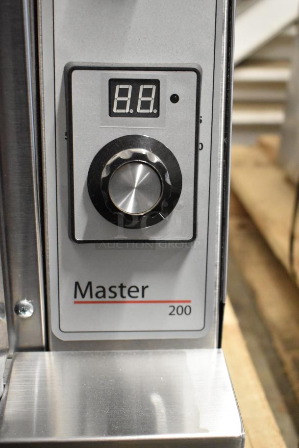 Garland MCO-GS-10S convection oven control panel, stainless steel with digital display and knob, labeled "Master 200."