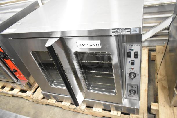Brand new 2025 Garland MCO-GS-10S Master 200 stainless steel convection oven, natural gas, 60,000 BTU, view doors.