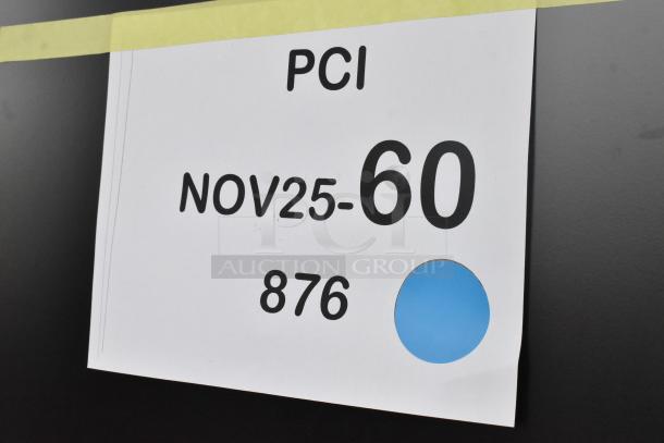 Sign with "PCI" and "NOV25-60" on a True FLM-81 Cooler, indicating identification details.