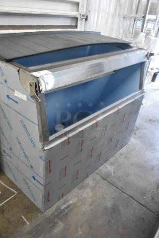 Brand new Hoshizaki B-900SF stainless steel 52" commercial ice storage bin, 900 lb capacity, scratch and dent condition.