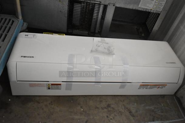 Brand new Pioneer WT018GLSI25HLH air curtain, 18,000 BTU, 208-230V, 1 Phase. Visible minor scratches and dents.
