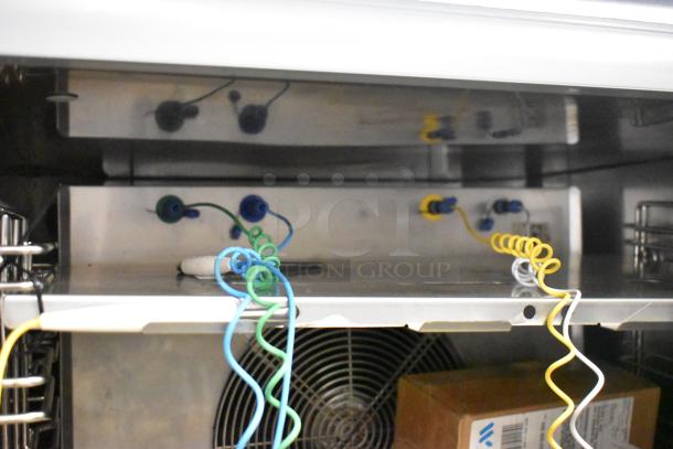 2022 Desmon GBF-15+ETL stainless steel blast chiller with 4 probes, internal view. Suitable for commercial use, on casters.