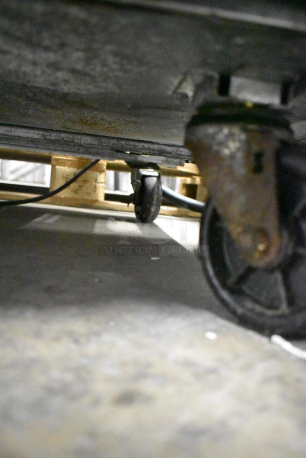 Turbo Air MUF-36-N undercounter freezer, stainless steel, dual doors, on commercial casters, 115V, 1 phase.