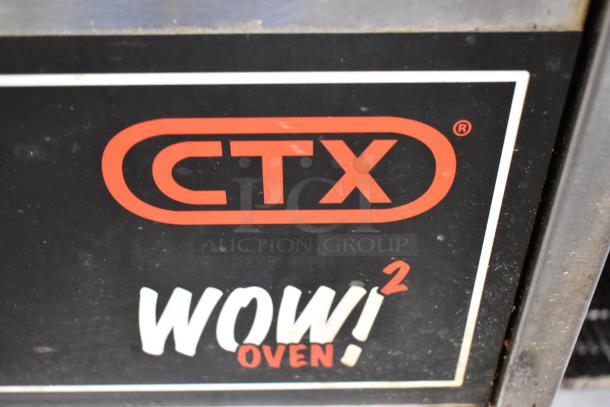 Middleby Marshall CTX DZ33I conveyor pizza oven label, showing "WOW! 2" branding. Stainless steel, commercial grade.