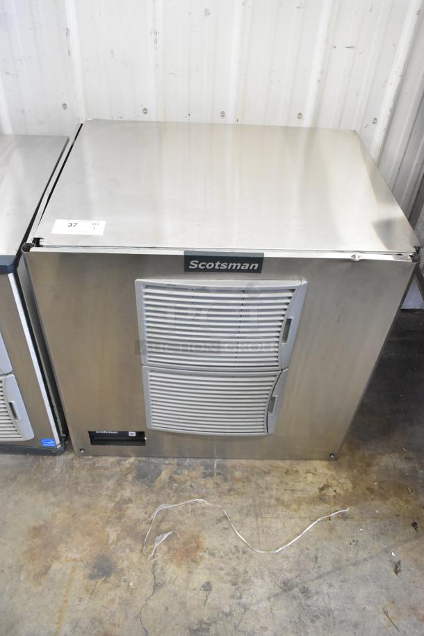 2024 Scotsman MC1030MA-32A stainless steel commercial ice machine, 208/230V, 1 phase. Appears in good condition.