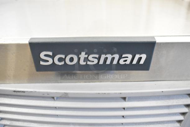 2024 Scotsman MC1030MA-32A stainless steel commercial ice machine, 208/230 volts, 1 phase, featuring Scotsman logo.