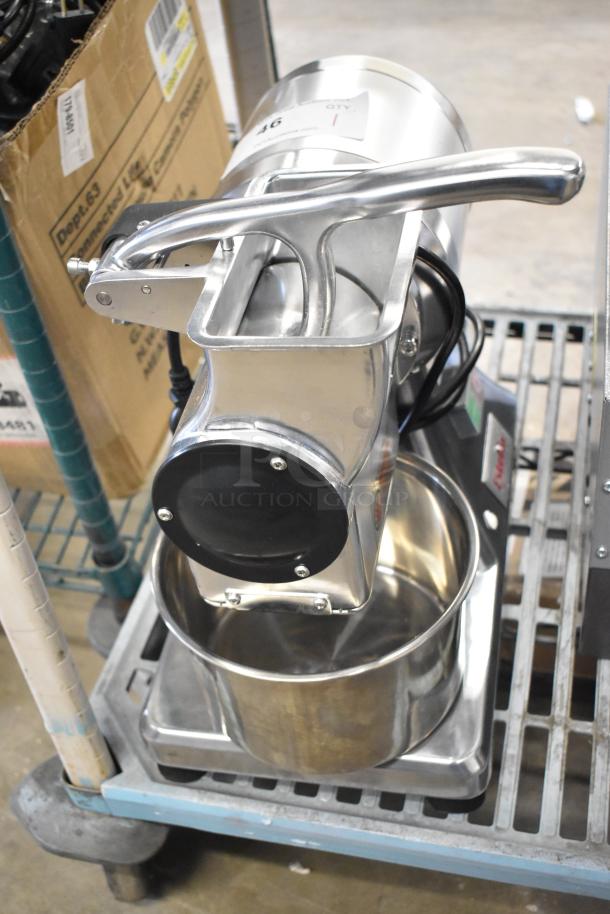 Estella 348CG34 electric hard cheese grater, brand new, 1.4 lb/min, 120V, 1 phase. Scratch and dent condition.