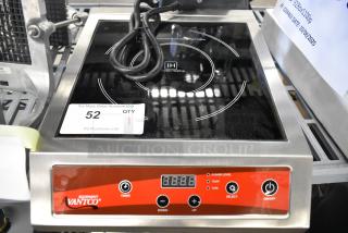 BRAND NEW SCRATCH AND DENT! Avantco 177IC3500 Stainless Steel Countertop  Induction Range / Cooker. 208-240 Volts, 1 Phase. - Item #1222343