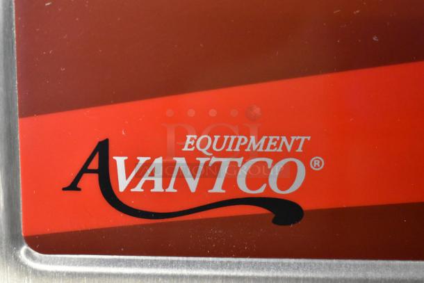 Avantco logo on stainless steel induction range, model 177IC3500. Brand new, scratch and dent condition.
