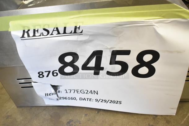 Brand new Avantco 177EG24N 24" stainless steel electric griddle, scratch and dent, with thermostatic controls, 208/240V.