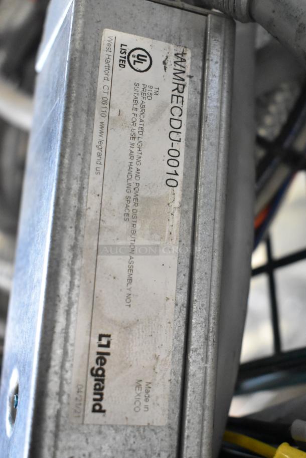 Legrand power distribution unit, model WMRECDU-0010, UL listed, made in Mexico, visible label, part of a mixed item lot.