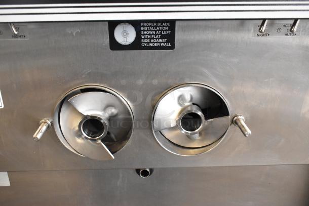 Electro Freeze CS8-237 stainless steel commercial soft serve machine, two flavor with twist, 208-230 volts, 1 phase.