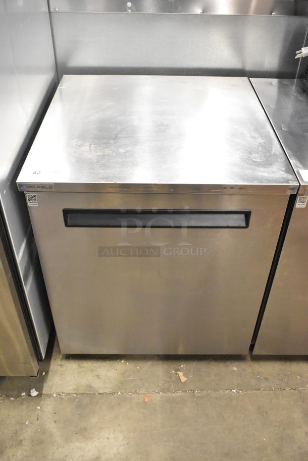 2021 Delfield 406P-STAR4 stainless steel single door undercounter cooler, 115V, excellent condition.