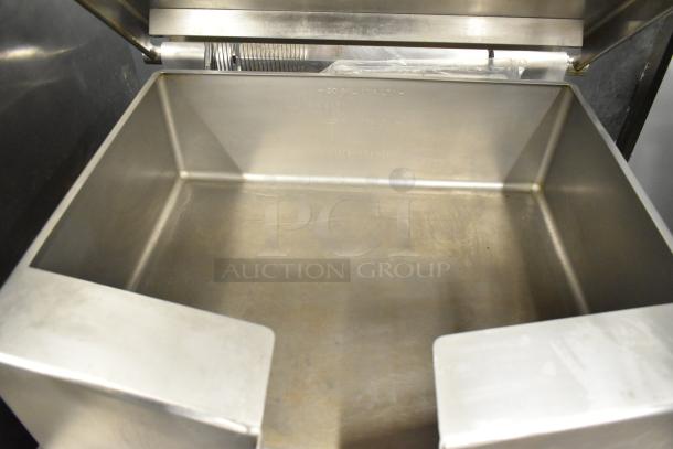 Vulcan stainless steel commercial braising pan, floor style, natural gas, 90,000 BTU. Durable, high capacity. 