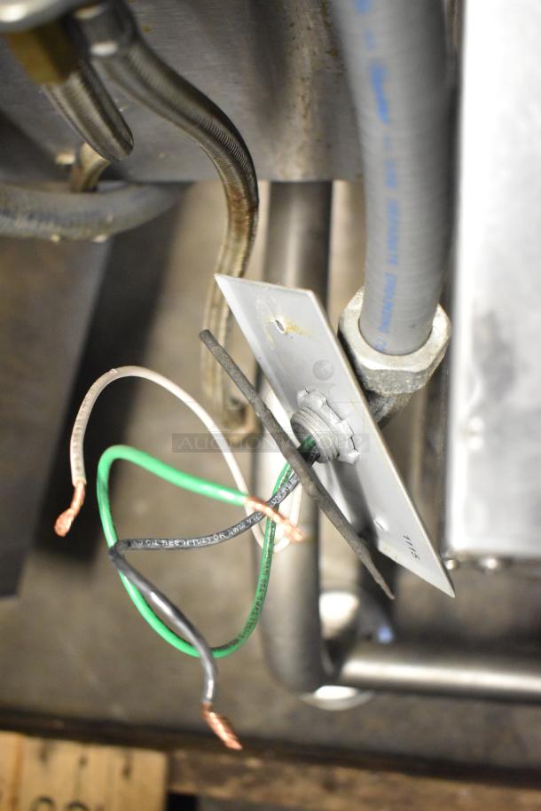 Cleveland KGL-40-T 40 Gallon Stainless Steel Steam Kettle, showing wiring details.