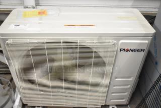 Pioneer YN018GLSI25RPH metal air conditioner compressor, 208-230V, 1 phase, in good condition, commercial use.