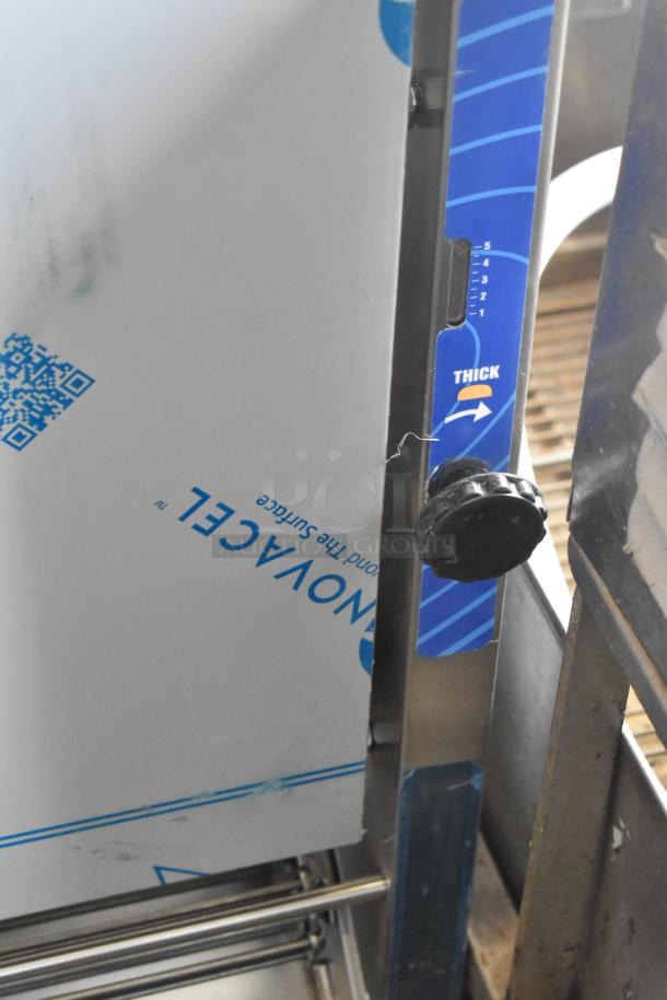 Prince Castle 297-T9 stainless steel commercial countertop toaster, features adjustable thickness control knob, 115V, new condition.