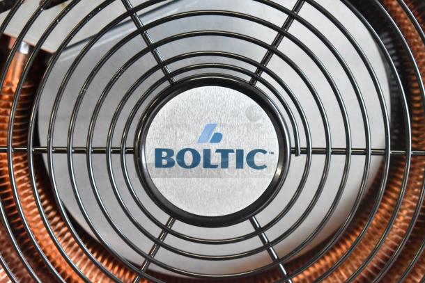 Boltic SHAG-K07F metal floor electric heater, brand new with scratches, 208V, 1 phase. Front grille with Boltic logo visible.