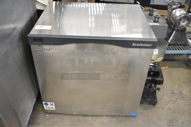 Scotsman Prodigy C1030MA-32B stainless steel ice machine, commercial use, medium cube, 1077 lb capacity, 208/230V, 1 phase.