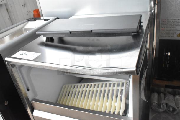 Brand new Scotsman UC0918GAX-1A stainless steel commercial ice machine, minor scratches and dents, 95 lb capacity.