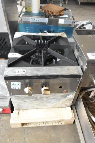 BRAND NEW SCRATCH AND DENT Cooking Performance Group CPG-SP-18-N Natural Gas Stock Pot Range, 80,000 BTU, model 351CPGSP18N.